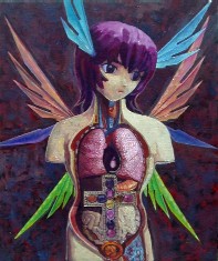 欲望　2013制作　730mm×610mm キャンバスにアクリル絵具